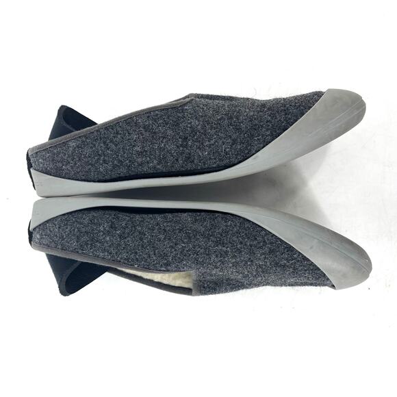 Mahabis Women's 9.5 EU40 Gray Felted Wool Detachable Sole Slip on Slippers - Picture 5 of 7